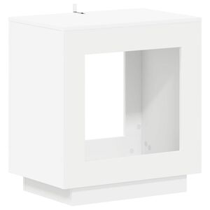 vidaXL サイドテーブル ホワイト 60 x 40 x 65 cm エンジニアードウッド