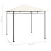 vidaXL ガゼボ 3x3x2.7m クリーム 180g/m²