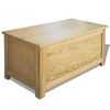 vidaXL 収納ボックス 90x45x45 cm オーク無垢材