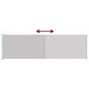 vidaXL パティオ 引き込み式サイドオーニング 180x600 cm グレー