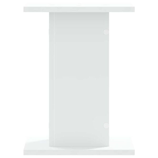 vidaXL スピーカースタンド 2個セット ホワイト 30x30x40cm エンジニアードウッド製