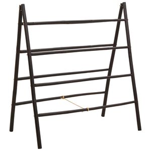 vidaXL ダブルタオルはしご 4段 90x50x100cm 竹製