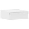 vidaXL 壁面取付型ナイトチェスト 2個 白色 40x30x15cm パーティクルボード