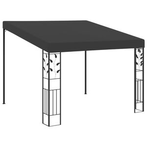 vidaXL 壁面取付型 ガゼボ 3x3x2.5m アントラシート