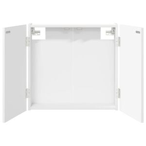 vidaXL ダーツボードキャビネット ホワイト 56 x 12 x 53.5 cm エンジニアードウッド