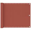 vidaXL バルコニースクリーン 75x400cm 高密度ポリエチレン テラコッタ
