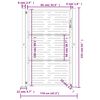 vidaXL ガーデンゲート アンスラサイト 100x150 cm スチール スクエアデザイン