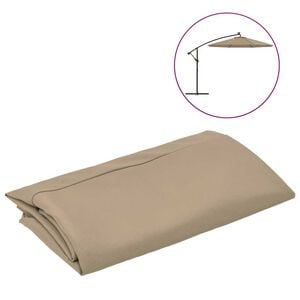 vidaXL カンチレバーアンブレラ用交換生地 トープ 300 cm