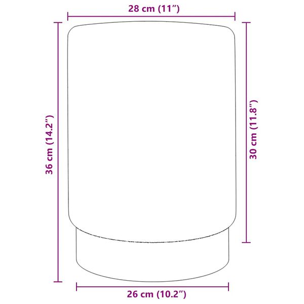 vidaXL スツール ダークグレー＆ゴールド ベルベッド製 28 x 36 cm