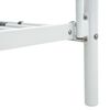 vidaXL 二段ベッドフレーム ホワイト 金属製 140x200 cm/90x200 cm