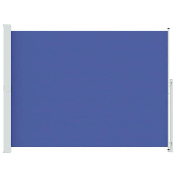 vidaXL パティオ用 格納式サイドオーニング 220x300cm ブルー