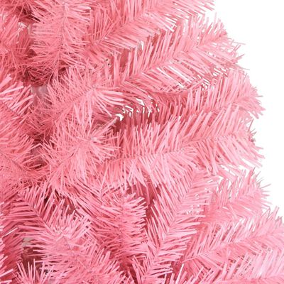 vidaXL フェイククリスマスツリー スタンド付 ピンク 150cm PVC製
