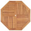 vidaXL ガーデンテーブル 120x120x75cm チーク無垢材
