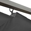 vidaXL パーゴラ 開閉式ルーフ付き アントラシート 3x3 m スチール 180 g/m²