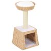 vidaXL キャットタワー サイザル麻製 爪とぎポール付き シーグラス製