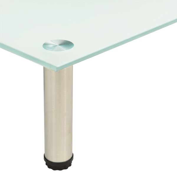 vidaXL テレビ台 つや消し 80x35x17cm 強化ガラス製