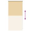vidaXL ローラーブラインド 遮光 44.4x100 cm 生地幅40 cm ベージュ