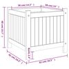 vidaXL ガーデンプランター（ライナー付き）42x42x40cm 無垢材アカシア