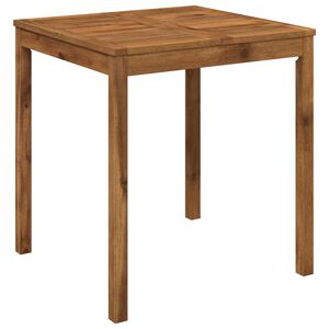 vidaXL ガーデンディナーテーブル ナチュラル 70 x 68.5 x 75 cm ソリッドアカシアウッド
