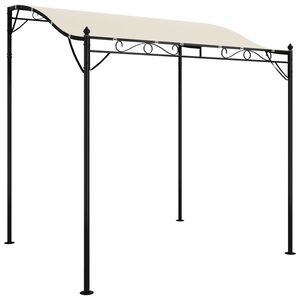 vidaXL キャノピー クリーム 2x2.3m 180g/m&sup2; 生地とスチール