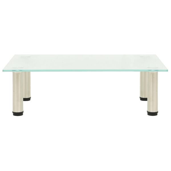 vidaXL テレビ台 つや消し 60x35x17cm 強化ガラス製