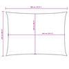 vidaXL サンシェード 2.5x4m 長方形 オックスフォード生地 アントラシート