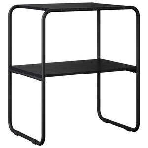 vidaXL コンソール テーブル ブラックオーク 80 x 42.5 x 70 cm エンジニアードウッド