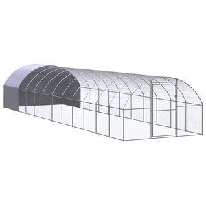 vidaXL 屋外鶏小屋 3x12x2 m 亜鉛メッキ鋼製