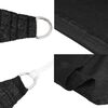 vidaXL サンシェードセイル 160g/m² ブラック 3/4x2m 高密度ポリエチレン