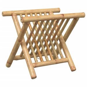vidaXL マガジンラック 42x30.5x34.5 cm 竹製