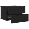 vidaXL ベッドサイドキャビネット ブラック40x30x30cm エンジニアリングウッド