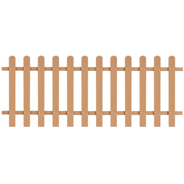 vidaXL ピケットフェンス WPC製 200x80cm