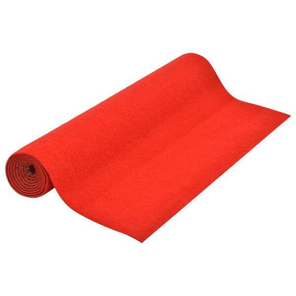 vidaXL 人工芝 スタッド付き 3x1.33m レッド