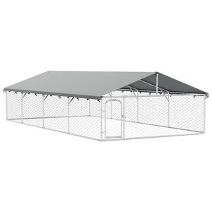 vidaXL 屋外用犬小屋 屋根付き 600x300x150cm