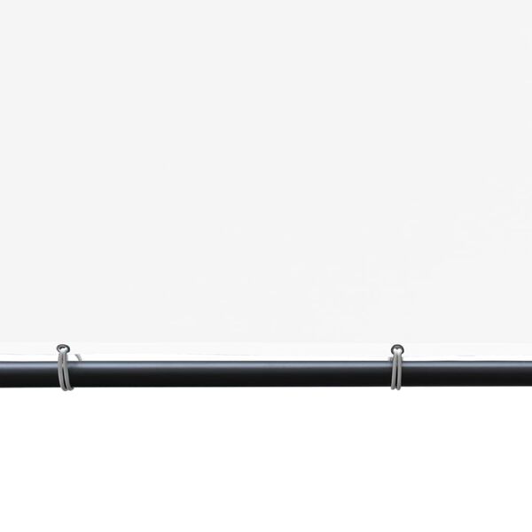 vidaXL ガゼボ フラットルーフ付き 4x4x2.4m ホワイト 180g/m²