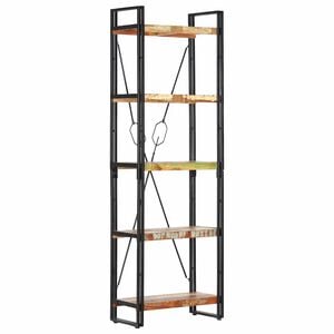 vidaXL 5段 書棚 60x30x180cm 無垢の再生木材