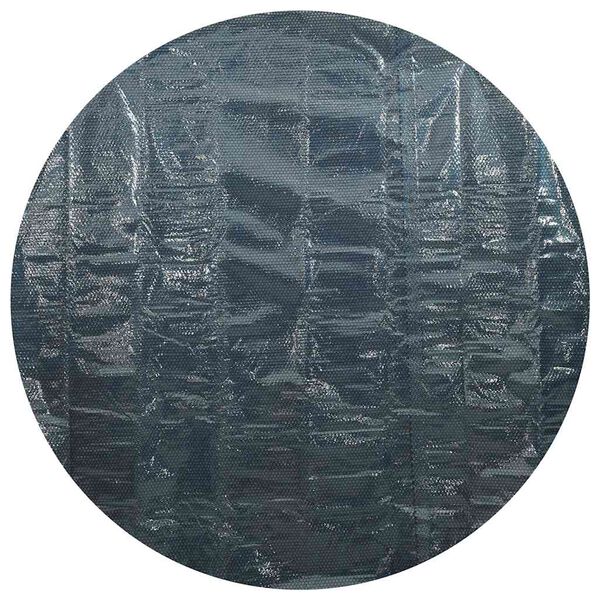 vidaXL フローティング ソーラープールフィルム PE製 527 cm ブラック＆ブルー