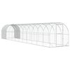 vidaXL 鶏小屋 シルバー 1200 x 200 x 200 cm 亜鉛メッキ鋼板