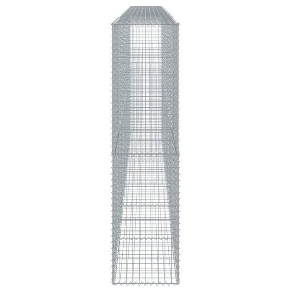 vidaXL 蛇籠バスケット カバー付き 600x50x200cm 亜鉛メッキ鉄