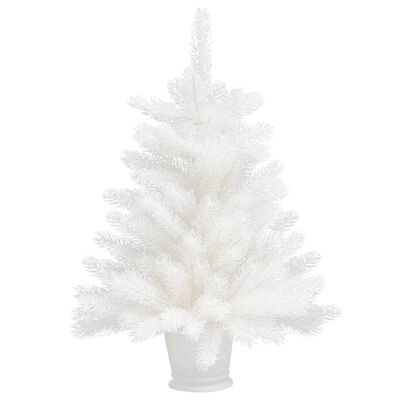 vidaXL 人工クリスマスツリー 本物そっくり 針葉付き 65cm ホワイト