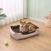vidaXL 暖かい 犬用ベッド クッション付き M