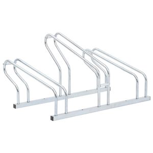 vidaXL 自転車スタンド 3台用 床置き式 亜鉛メッキ鋼