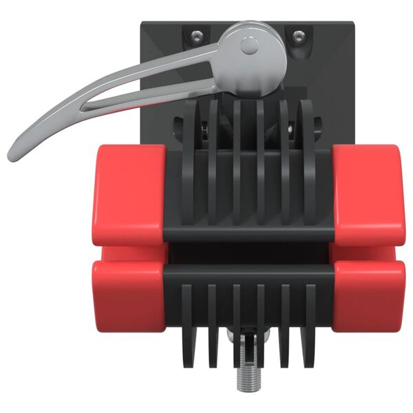 vidaXL 自転車修理スタンド 壁掛け式 折りたたみ式 赤と黒のスチール製