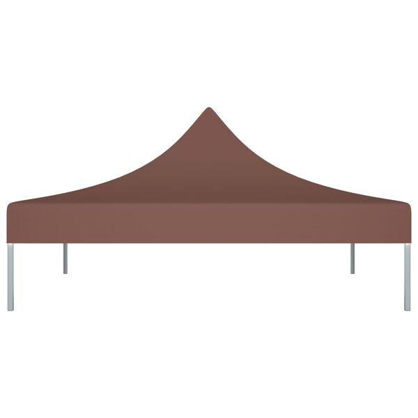 vidaXL パーティーテント専用ルーフ 3x3m ブラウン 270g/m²