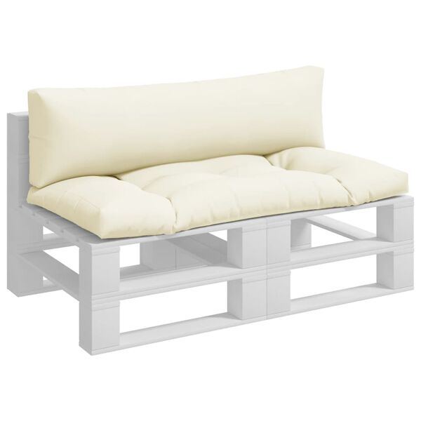 vidaXL パレットクッション 2点 サンド ファブリック