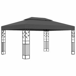 vidaXL ガゼボ 二重屋根 3x4m アントラシート