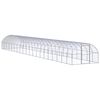 vidaXL 屋外鶏小屋 3x20x2 m 亜鉛メッキ鋼製