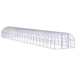 vidaXL 屋外鶏小屋 3x20x2 m 亜鉛メッキ鋼製