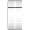vidaXL ウォールミラー ブラック 40x80 cm 長方形 アイアン