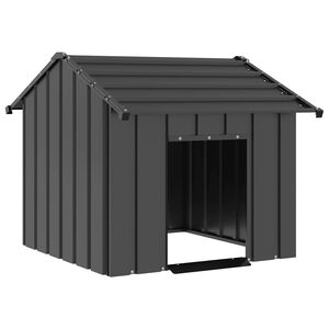 vidaXL 屋根付き犬小屋 85x107x81 cm 亜鉛メッキ鋼